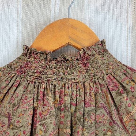 Ralph Lauren Jeans Co 100% Cotton Peasant Blouse Top Size‎ Extra Small - Picture 8 of 9